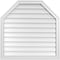 Ekena Millwork Octagonal Top Surface Mount PVC Gable Vent w/ 2"W x 1-1/2"P Brickmould Frame, 34"W x 34"H GVPOT34X3402SN - alternate 1
